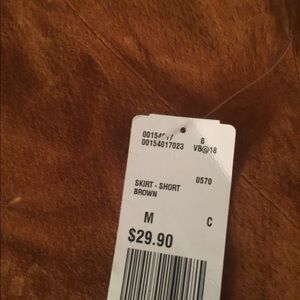 Suede like material skirt